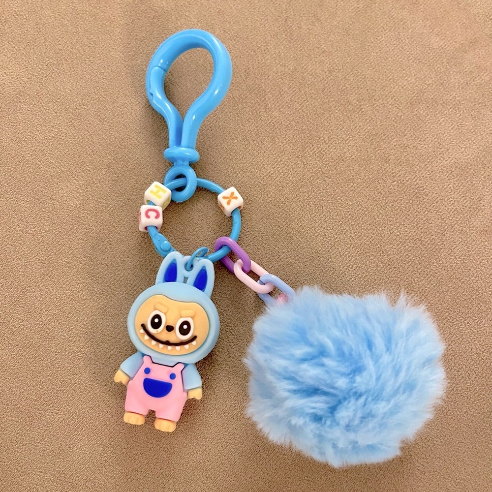 Labubu Socks and Charm Set - Light Blue - Picture 3 of 5